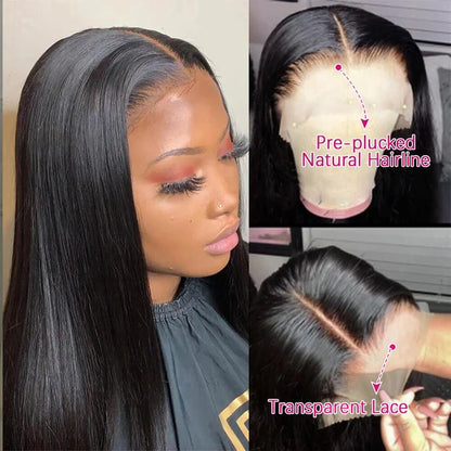 Lace Frontal Wigs Brazilian Straight Human Hair Wigs